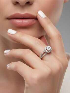Woman's Engagement Dimond 14k gold ring